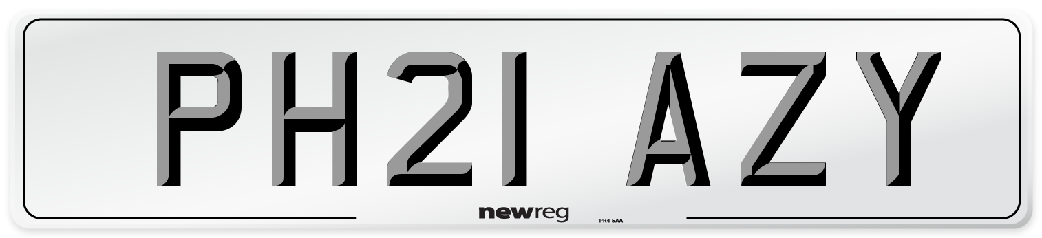 PH21 AZY Number Plate from New Reg